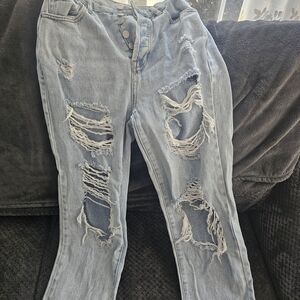 PacSun Light Blue Distressed Boyfriend Jeans